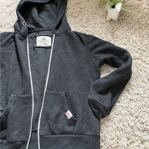 Reflex Dark Gray relaxed cute sporty athletic women’s Zip-Up Hoodie